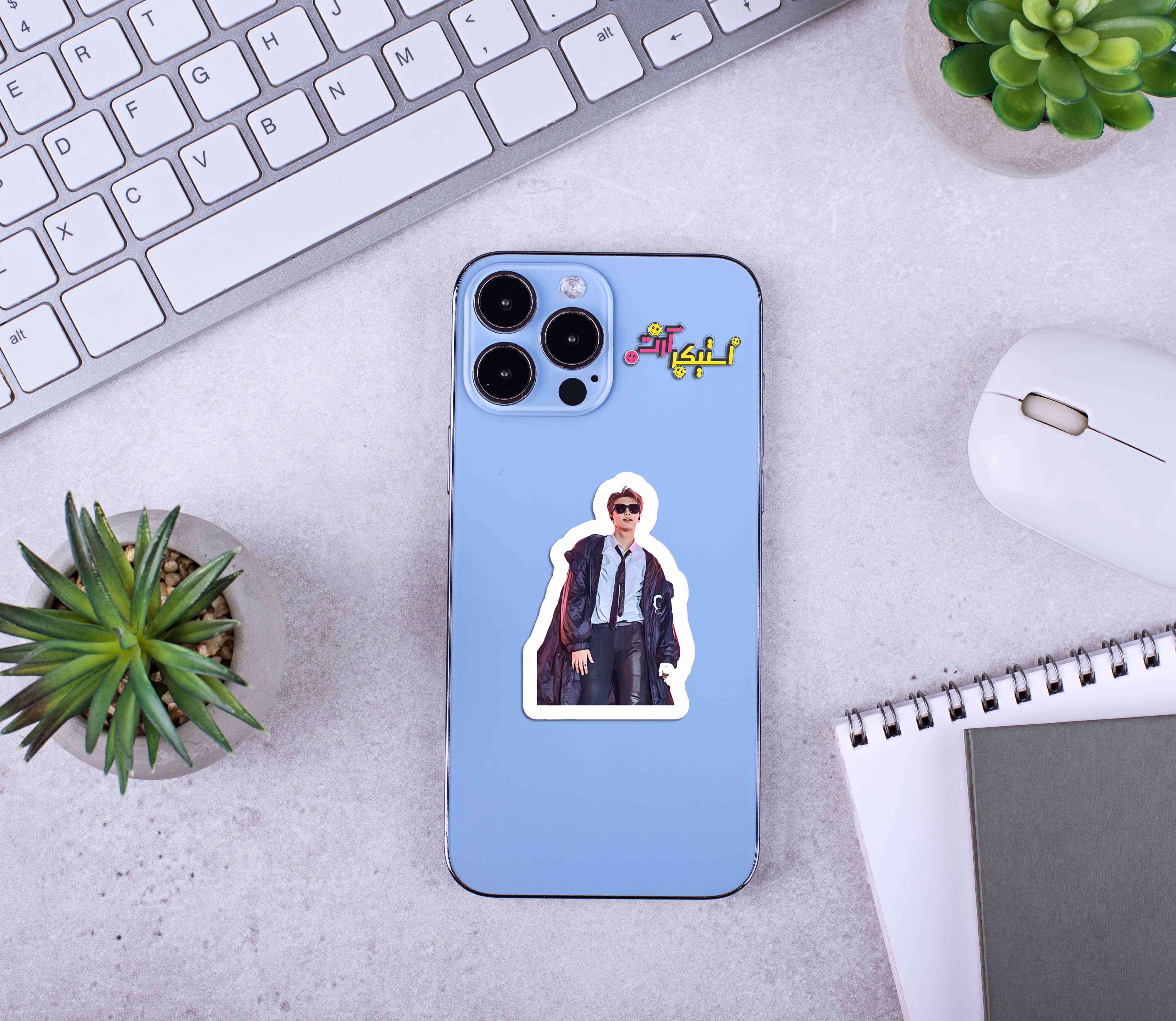 استیکر تکی BTS – استایل سینمایی و خاص